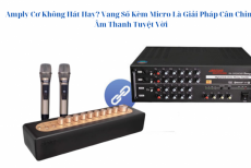 Amply Cơ Không Hát Hay? Vang Số Kèm Micro Là Giải Pháp Cân Chỉnh Âm Thanh Tuyệt Vời