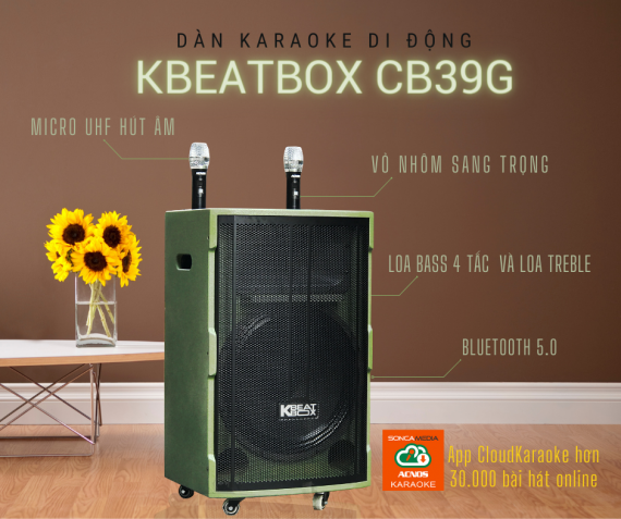 Dàn Karaoke Di Động KBEATBOX CB39G