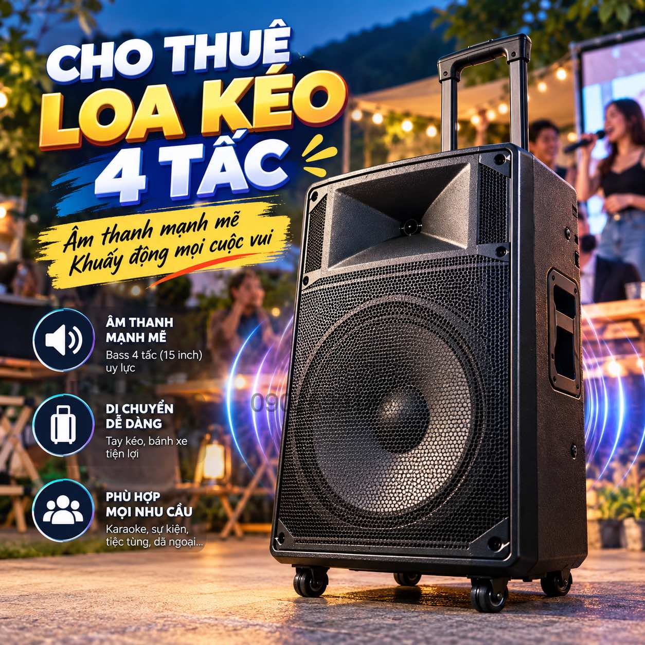 Cho Thuê Loa Kéo 4 Tấc