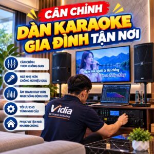 Cân Chỉnh Dàn Karaoke Gia Đình Tận Nơi
